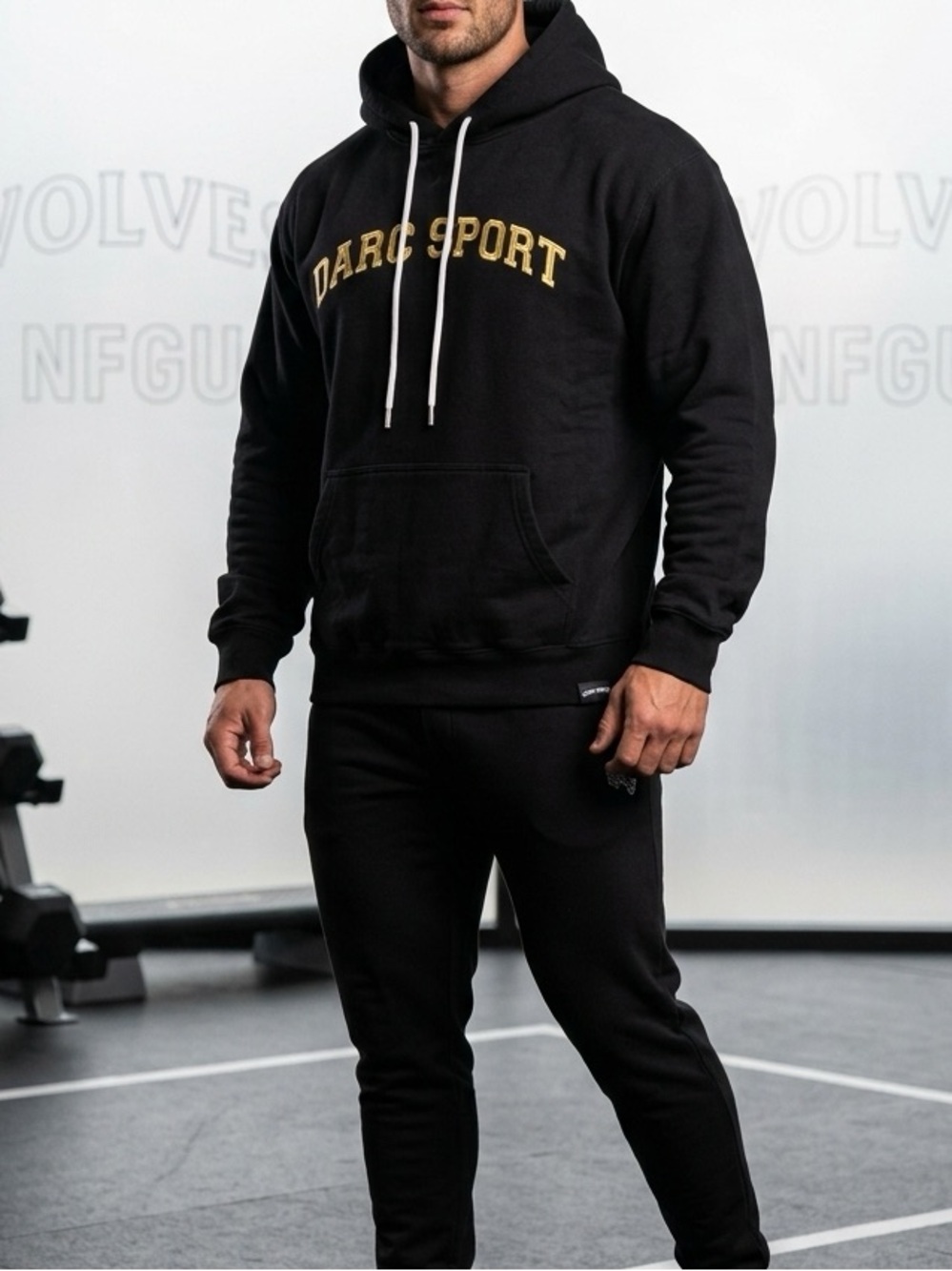 Darc Sport Sweatshirt Mens Large Black Logo Pullover Hoodie The Will Within